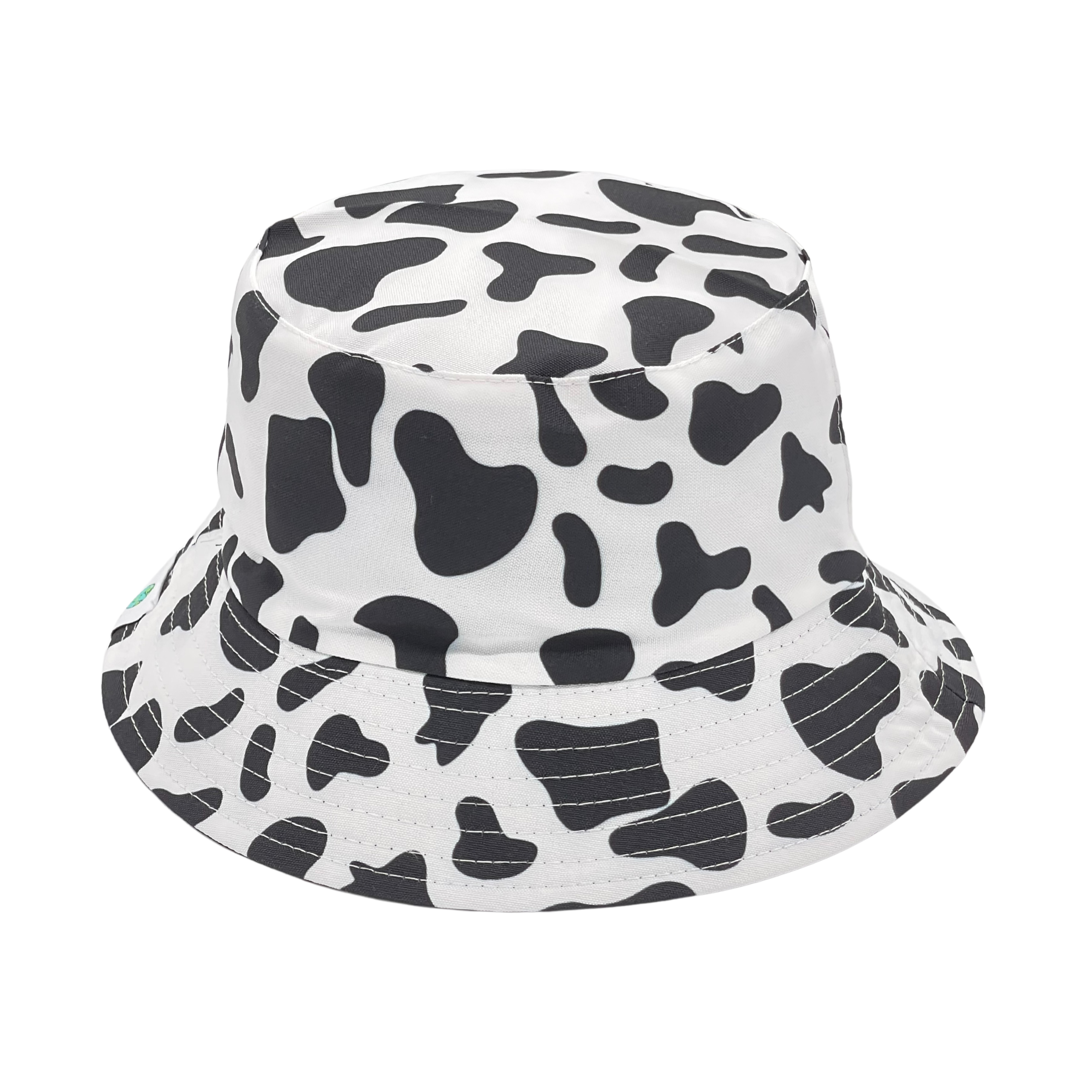 COW PATTERN BUCKET HAT