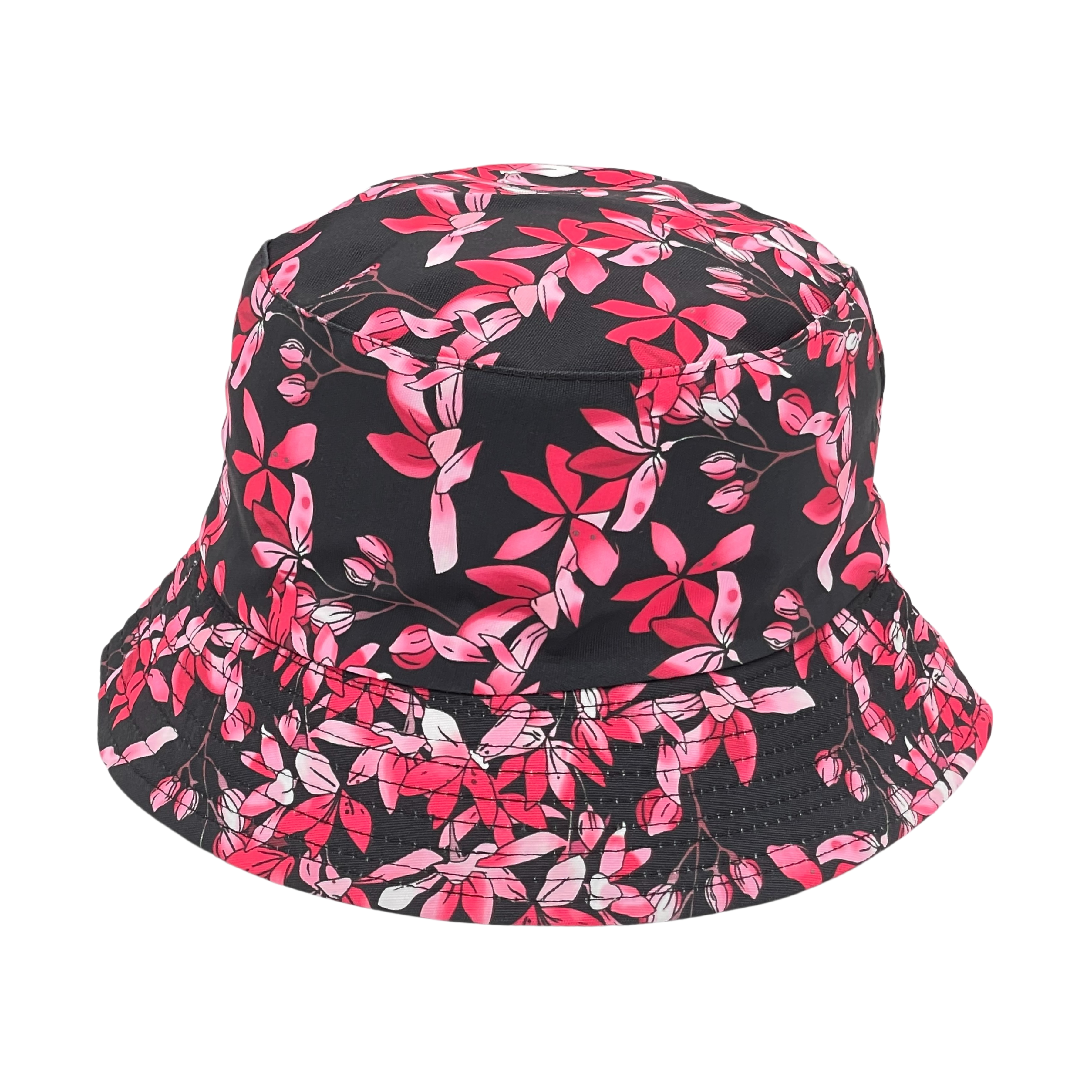 PINK FLOWERS BUCKET HAT