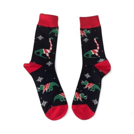 Dinosaur in Christmas Sweater