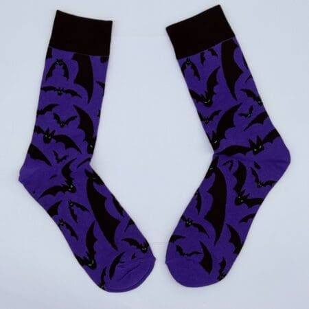 BAT PATTERN PURPLE